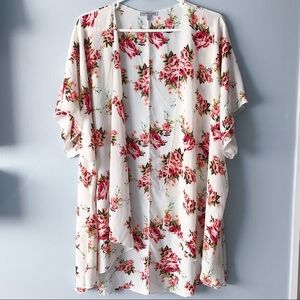 Charlotte Russe Floral Kimono